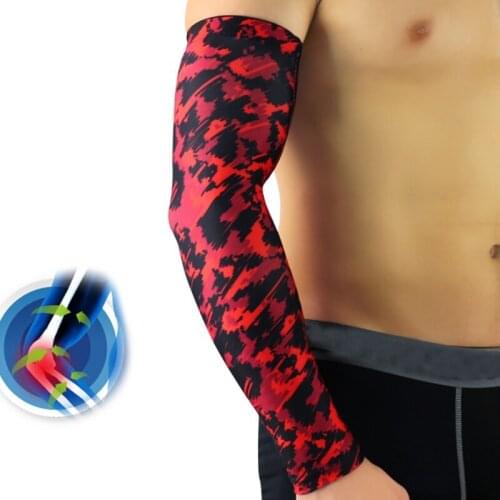 1PC Men Sports Running Cycling Arm Sleeves UV Sun Protection Cuff Cover Quick Dry Breathable Fitness Safety Protective Arm Sleev