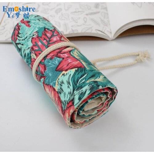 Emoshire New 2017 National Pencilcase Girls Boys Students Cartoon Canvas Pencil Box Chic Vintage Pencil Case Pencil Bag B093
