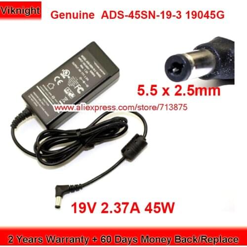 Genuine ADS-45SN-19-3 19045G 45W Charger 19V 2.37A AC Adapter for Philips 224E5Q 274E5Q Power Supply