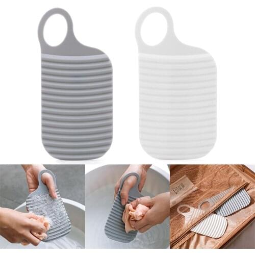 1pcs Portable Thicken Mini Washboard Antislip Laundry Accessories Washing Board Plastic Clothes Cleaning Tools