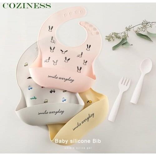 COZINESS Baby Bibs Waterproof Children Silicone Bib Baby Saliva Rice Towel Newborn Necessary Soft Babies Scarf Special Offer