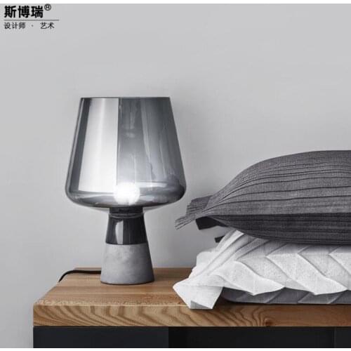 Led wood glass ball xiaomi mijia led table lamp luminaria de mesa living room for bedroom table lamp bedside lamp