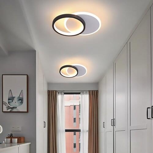 Led ceiling lamp ring round square corridor ceiling panel lights modern home door daily lights bulbs replace led halogen bulbs