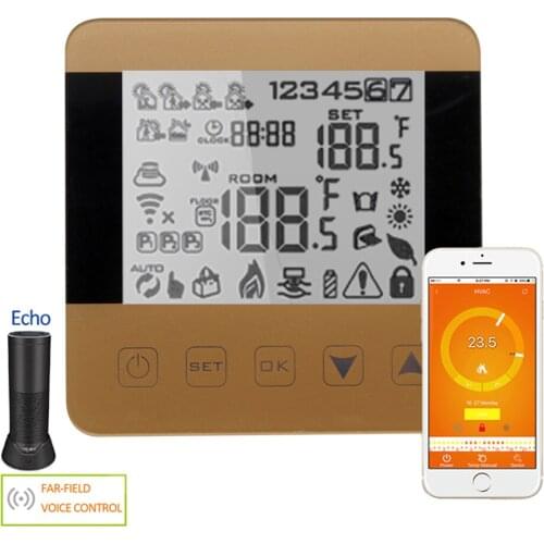 Thermostat Smart WiFi Thermostat Water/Gas Boiler Heating Floor Temperature Controller Alexa Voice Control Programmable Winter