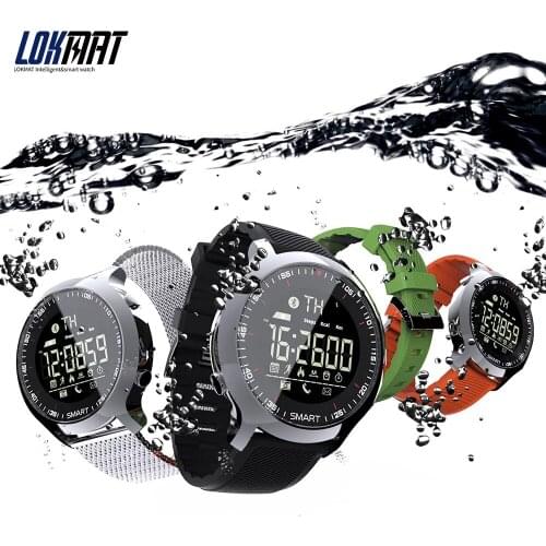 LOKMAT Smart Watch Sport Waterproof pedometers Message Reminder Bluetooth Outdoor swimming men smartwatch for ios Android phone