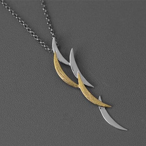 S.EAST SUN 925 sterling silver handmade exquisite eclipse Moon Pendant Necklace suitable for womens party gifts fashion jewelry
