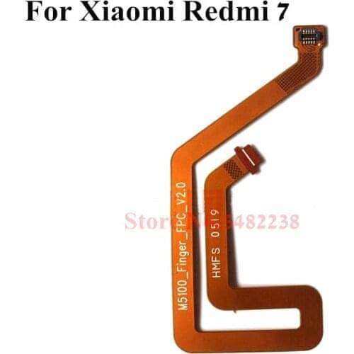10Pcs 100% Original For Xiaomi Redmi 7 Fingerprint Reader Touch ID Connect Motherboard Home button Connector Flex Cable Ribbon