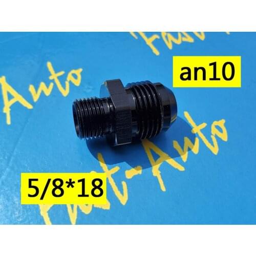 10an an10 an 10 male to 5/8*18unf thread with inverted flare fitting
