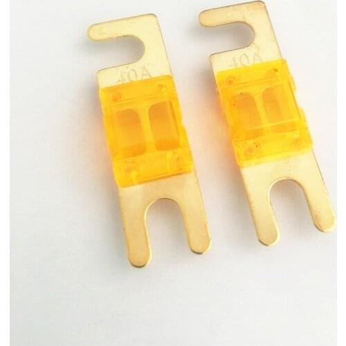 2pcs/Lot Golden Plated 40A AFS Fuse Car Audio Fuse MINI ANL Fuse