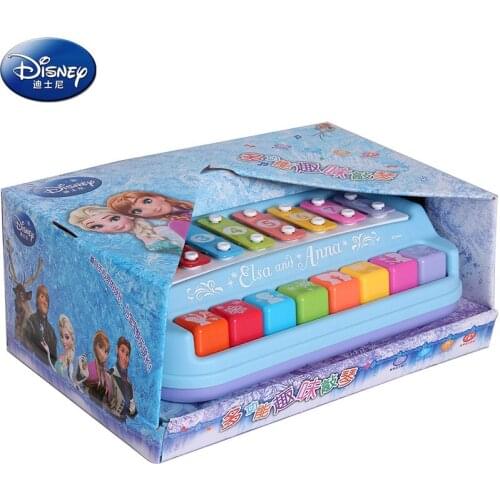 2019 Disney Snow Romance fun knock on piano toys Childrens Day Anna Frozen birthday gift