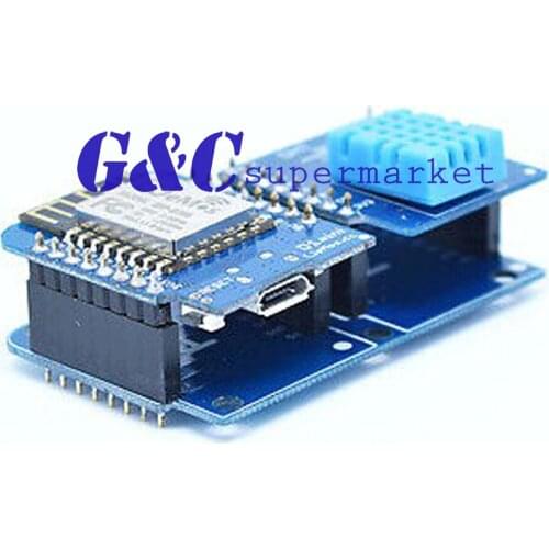 5PCS Double Socket Dual Base Shield for WeMos D1 Mini NodeMCU ESP8266 Diy PCB D1 Expansion board kit