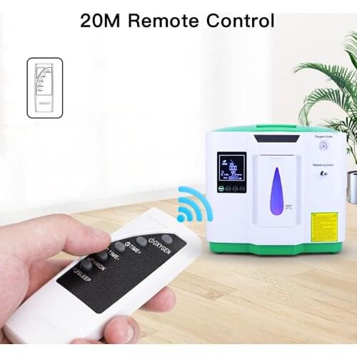 Household Portable Oxygen Concentrator Low Operation Noise Oxygen Generator HD LED Double Oxygene Machine