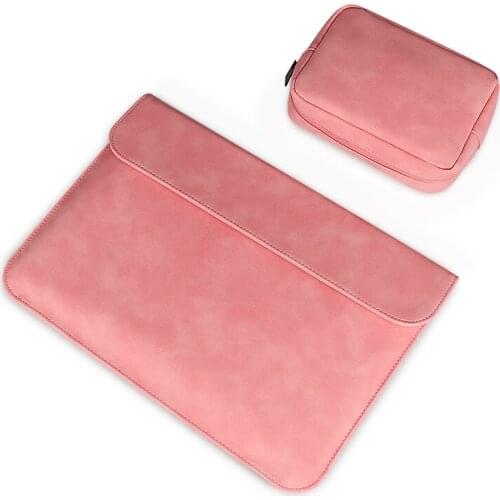 Soft PU Leather Laptop Sleeve For Macbook Air Pro 11 12 13.3 14 15 inch Laptop Bag Notebook Tablet Case For Xiaomi DELL Cover