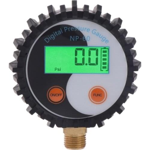 0-10 Bar G1/4 Battery Power Digital Gas Pressure Gauge Tester Detector 0~145psi