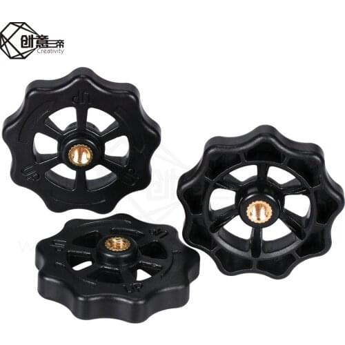 Creativity4pcs Hot Bed Upgraded Big Hand Twist Leveling Nut For Hot Creal CR10/10S Mini/Ender3 3D Printer Accessories