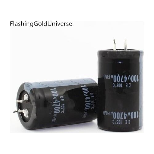 Electrolytic capacitor 4700UF 100V 100V 4700UF 4700uf 100v volume 30*50mm best quality