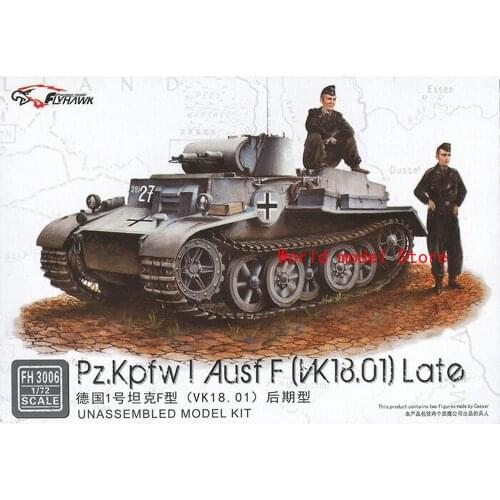 Flyhawk FH3006 1/72 German Pz. Kpfw I Ausf F(VK.18.01) Late - Scale model Kit