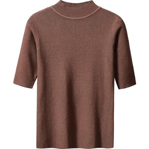 Hlbcbg Women's Knitted T-shirts