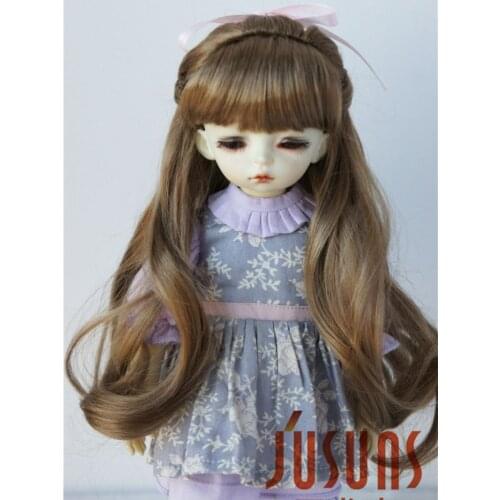 JD323 1/6(16-18CM) synthetic mohair doll wigs 6-7inch YOSD complex braid princess BJD doll hair
