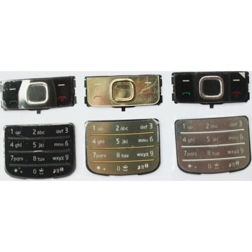10 sets Black/Silvery/Gold New Housing Home Main Function Buttons Keypads Keyboards Cover Case For Nokia 6700c 6700 , Free Ship