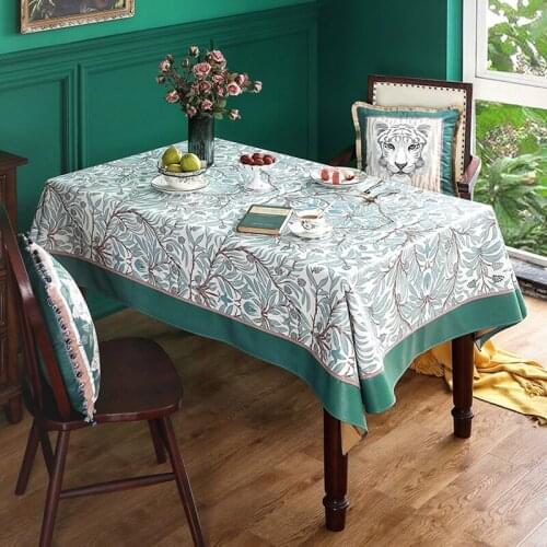 Leather Tablecloth Waterproof Oil-proof Disposable Coffee Table Cloth American Luxury Exquisite Dining Tablecloth Rectangular