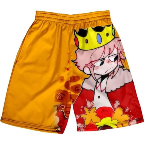 Technoblade 3D Print Summer Holiday Women/Men Elastic Waist Japan Streetwear Shorts Kawaii Beach Shorts