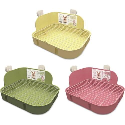 Pet Small Toilet Clean Cage Square Bed Pan Potty Trainer Keep Hygiene Bedding Corner Litter Box for Animals Rabbit