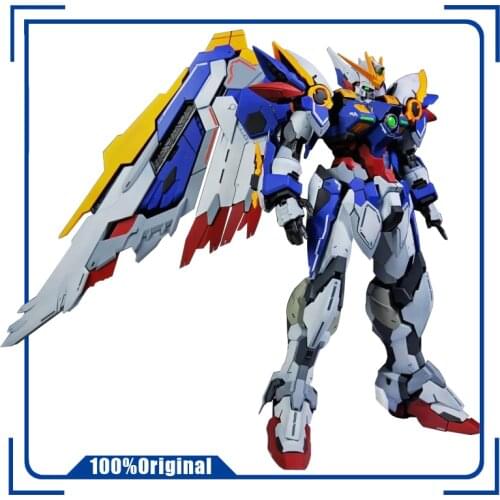MJH HIRM 1/100 XXXG-01W W-Gundam Zero Custom WE Model Kit Action Figure Assembly Toy Gift Fluorescence Water Sticker