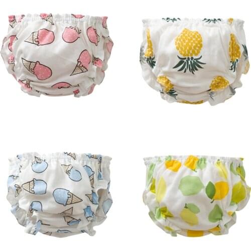 Fashion Kids 100%Cotton Panties Girl Baby Infant Newborn Cute Fruit Print Underpants for Children Gift Baby Boy Underwear