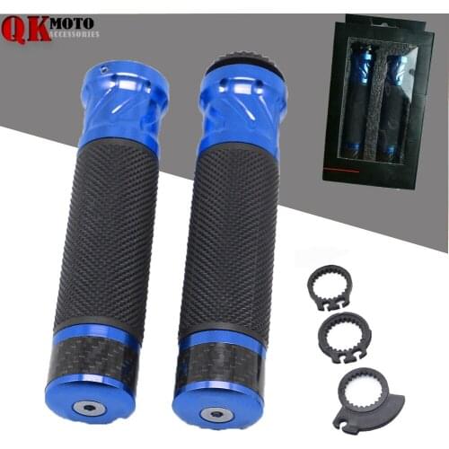 Motorcycle Aluminum 7/8'' CNC Grips Handle Bar Rubber Hand Grip 22MM handlebar High Quality Street Bike Motocross