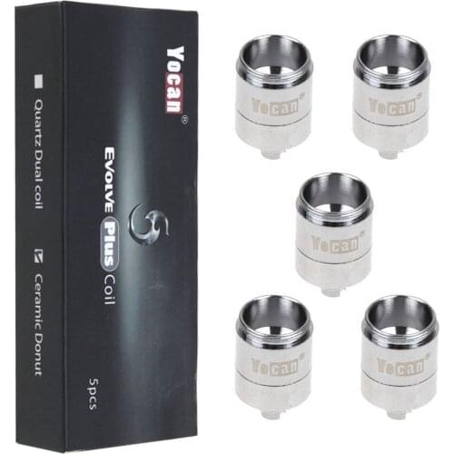 2021 New Hot Fashion 5pcs Replacement Coils For The Yocan Evolve Plus Dual Quartz OR Cermic Donut Festival Lantern