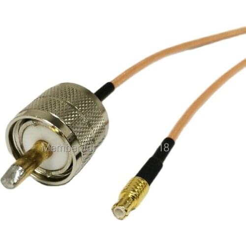 New UHF Male Plug PL259 Switch MCX Male Plug Straight RG316 Cable Adapter 15CM 6" wholesale