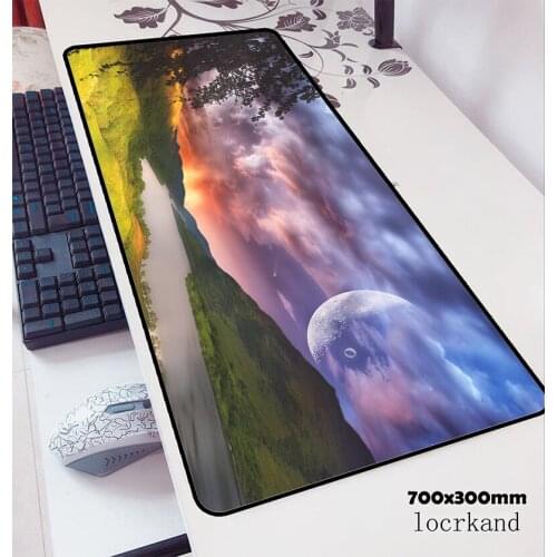Fantasy landscape 700*300*2MM Speed Professional Lock Edge Mouse Pad Mat Washable Gaming Personality Mousepad For LOL CSGO Gamer