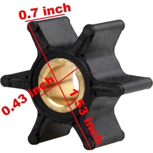 Water Pump Impeller For Johnson Evinrude OMC BRP 2HP 4HP 6HP Outboard 18-3090