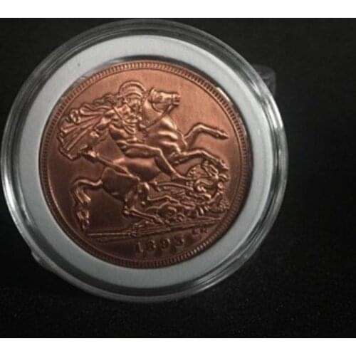 Expanded Shell Queen Victoria Ancient Coin (Tail, Copper) Coin Magia Magic Tricks Accessories For Professional Magicians