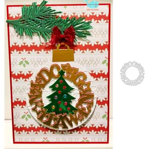 NADOLLG LLAWEN Welsh Words Merry Christmas Metal Cutting Dies Stencil for DIY Scrapbooking Embossing Album Paper Card Decorative