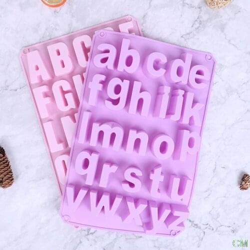 Alphabet concrete Molds Plaster Number Silicon Mold Concrete Capital Letter Mold english letters molds