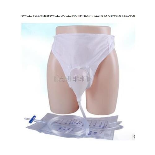 Urinary Incontinence For Older Men Woman Silicone Urine collector Bags Silicone Urinal with Urine Catheter Bags Urinal Pee Bag