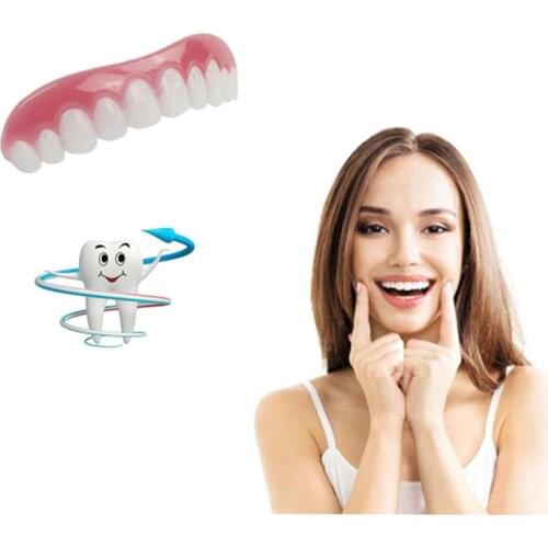 Silicone Teeth Whitening Denture Veneers Flex Denture Perfect Fit Teeth Correction Tooth Trapping Simulation Upper Teeth