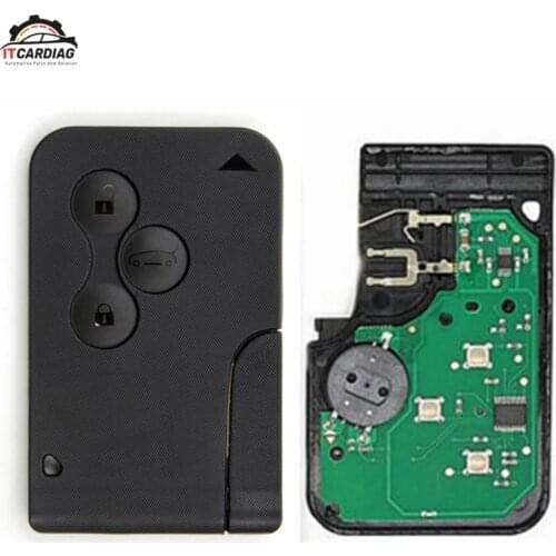 High Quality 3 Buttons 433MHZ Smart Key Card for Re-nault BRAND NEW High Quality Remote Key Re-nault Me-gane Smart Card 3 Button