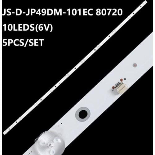 5PCS 10LED 6V 951MM LED BACKLIGHT STRIP FOR E493538 JS-D-JP49DM-101EC 80720 E49DM1000 951-14-1T