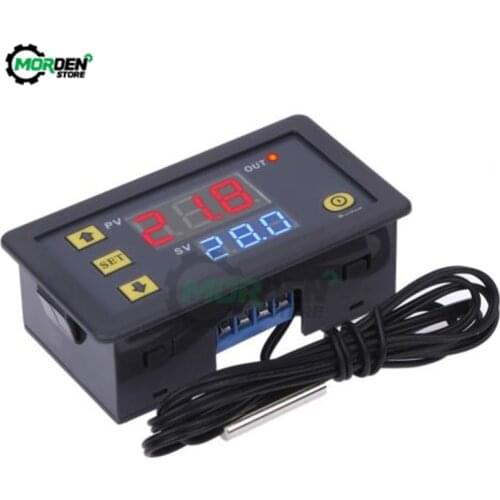 W3230 W3001 DC 12V 24V AC110V 220V LED Digital Thermostat Temperature Controller Thermoregulator Heating Cooling Control