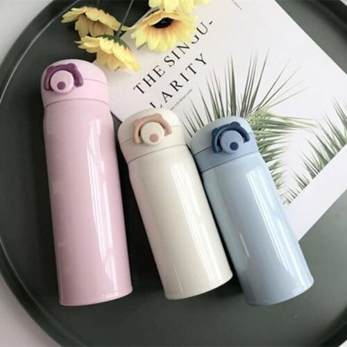 Bound Thermos Hot Water Bottle 304 Stainless Steel for Men and Women Fresh Literature Simple Vacuum Flask Coffee insulated Cup