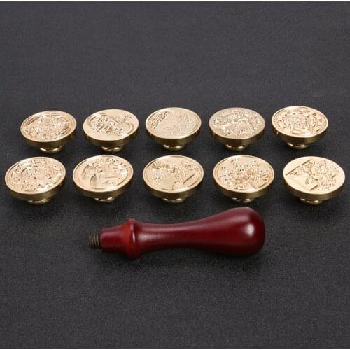 Vintage DIY Seal Stamp Multi-functional Practical Convenient Scrapbooking Photo Album Decor Sealing Wax Stamp Craft