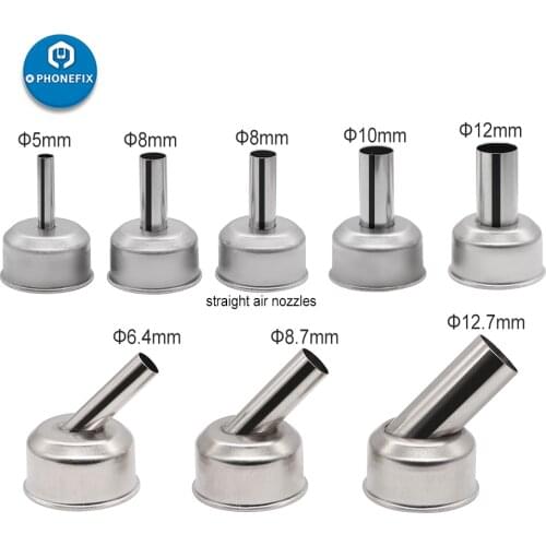 ATTEN ST-862D Hot Air Gun Heat Nozzles 5/8//10/12MM Bent/Straight/Spiral Resisting Nozzles for ATTEN ST-862D Soldering Station