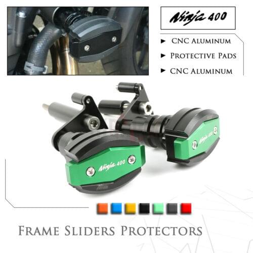 Motorcycle CNC Falling Protection Frame Slider Fairing Guard Crash Pad Protector For KAWASAKI EX400 Z400 NINJA 400 2017-2019