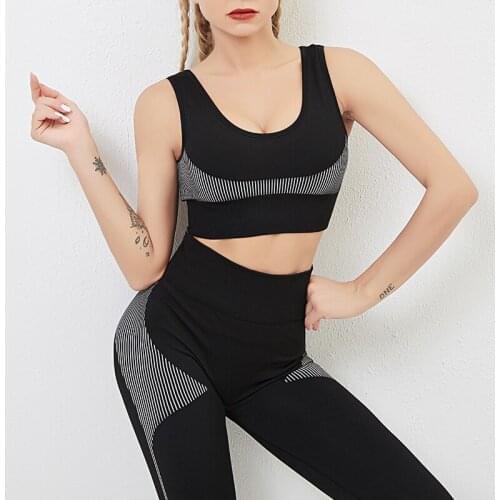 Women Workout Clothes 2 Piece Set Gym Sports Bra and Leggings Set Sports Wear for Women Gym Clothing Athletic Yoga Set
