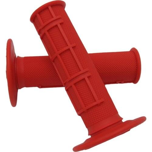 1 Pair LEFT&RIGHT Motorcycle 7/8" Hand Grips Rubber Universal For Kawasaki