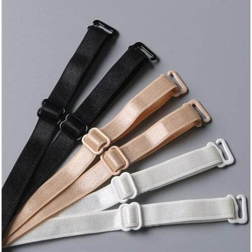 1Pair 1.1cm Width Women Slip Resistant Bra Straps Women Lingerie Double Shoulder Elastic Brassiere Lady Bra Strap Accessories