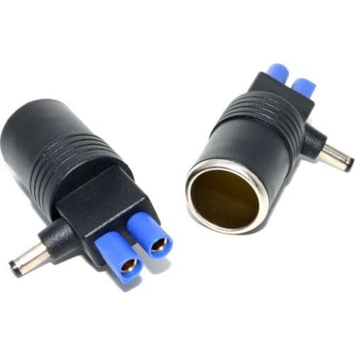 1Pcs DC 5.5 x 2.1mm Male To Car Cigarette Lighter Socket EC5 Female Connector Adapter